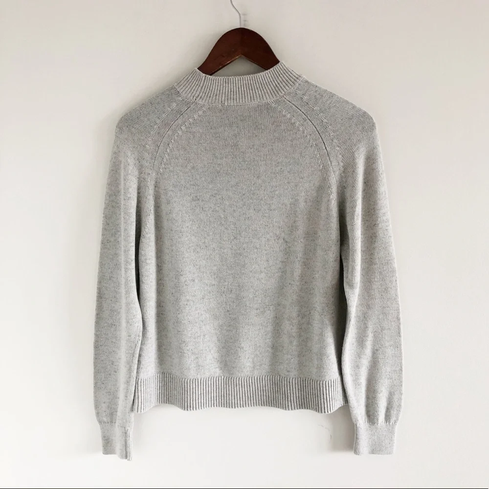 Everlane Crew Neck Sweater 100% Cotton Gray S - Picture 5 of 7
